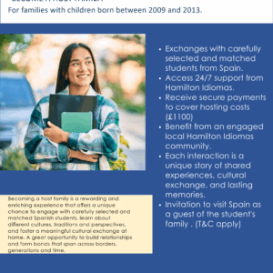 SPANISH STUDENTS' EXCHANGE PROGRAM – SUMMER 2025